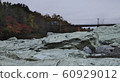 Nagatoro rock face and clear stream 60929012