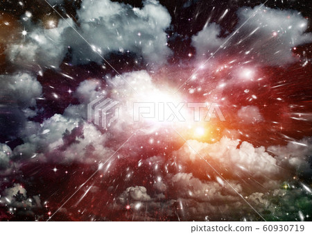galaxy in a free space. 3D rendering galaxy in a free space. 3D rendering 60930719