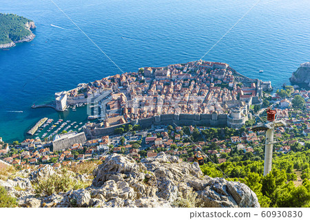 Croatia. Dalmatia. View of Dubrovnik from a height 60930830