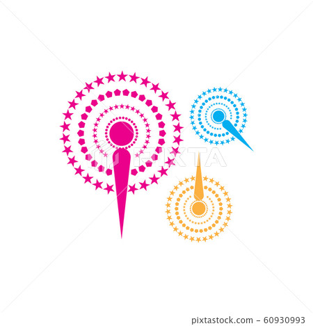 Firework vector icon illustration design template Firework vector icon illustration design template 60930993