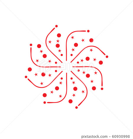 Firework vector icon illustration design template Firework vector icon illustration design template 60930998