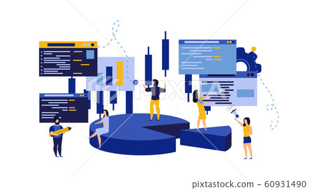 Budget data people vector business analysis person 60931490