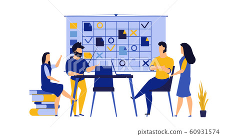 Teamwork entrepreneurship vector office work - Stock Illustration  [60931574] - PIXTA