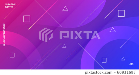 Abstract memphis vector background design. Vibrant Abstract memphis vector background design. Vibrant 60931695