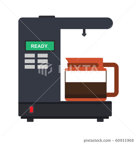 Coffee percolator vector icon drink espresso cup. 60931908