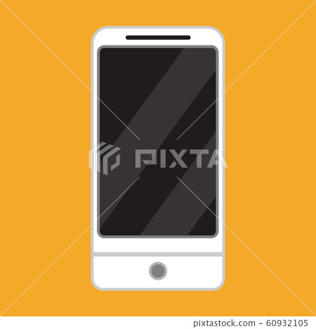 Smartphone front view vector icon device. Mobile Smartphone front view vector icon device. Mobile 60932105