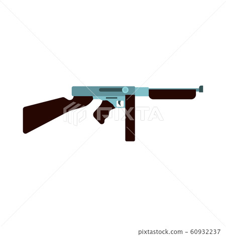 Retro gun vector icon weapon illustration design. - Stock Illustration ...