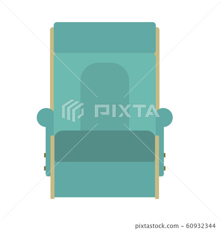 Lounge chair vector icon furniture design. Relax - Stock Illustration ...