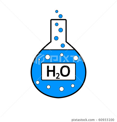 Laboratory glass with water. Laboratory glass with water. 60933100