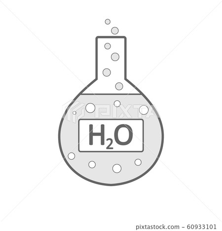 Laboratory glass with water. Laboratory glass with water. 60933101