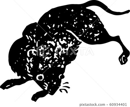 Black Mouse - Stock Illustration [60934401] - Pixta