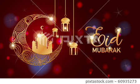 Background design for Muslim festival Eid Mubarak Background design for Muslim festival Eid Mubarak 60935273