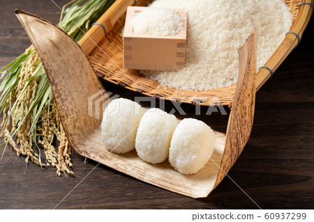 Rice and rice ball Rice and rice ball 60937299