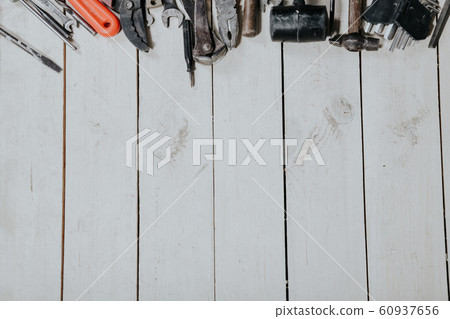 tools for repairs lies on the white boards tools for repairs lies on the white boards 60937656