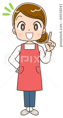 插图 家庭主妇女围裙插画素材 首页 插图 人物 男女 日本人 家庭主妇