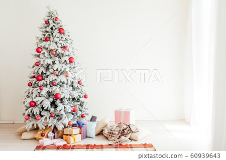 new year winter Christmas holidays Christmas tree background decor gifts 60939643