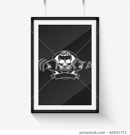 Hand drawn skull with boxing gloves Hand drawn skull with boxing gloves 60941751