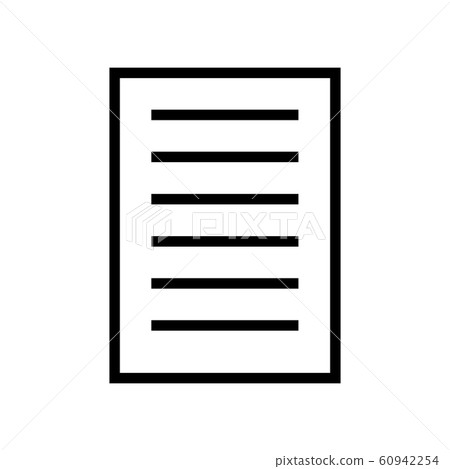 Document symbol for banner, general design print Document symbol for banner, general design print 60942254