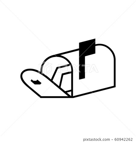 Mailbox symbol for banner, general design print Mailbox symbol for banner, general design print 60942262