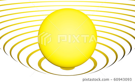 CG sphere A line that spreads spherically and spherically CG sphere A line that spreads spherically and spherically 60943093