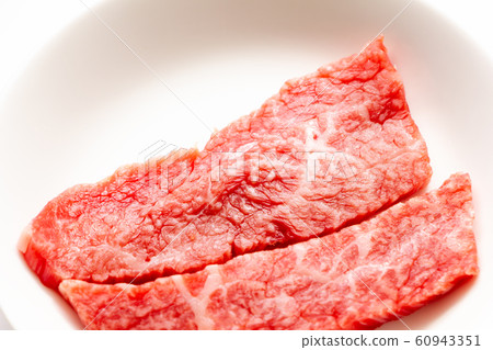 Beef for yakiniku. Domestic beef top ribs. 60943351