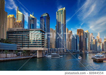Dubai Marina at sunset Dubai Marina at sunset 60944554