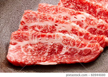 Beef for yakiniku. Domestic beef top ribs. 60944880