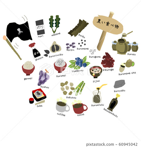 五穀陰陽黑食品套餐羅馬字Ver。 五穀陰陽黑食品套餐羅馬字Ver。 60945042