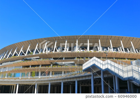 [Tokyo] New National Stadium in sunny weather 60946000