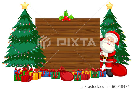 Christmas theme with Santa and presents Christmas theme with Santa and presents 60948485