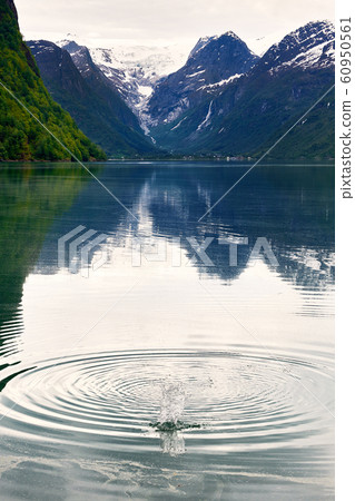 travelling norwegian fjord nature by cruise ship travelling norwegian fjord nature by cruise ship 60950561