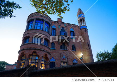 Sant Pau Hospital Barcelona World Heritage Evening View Sant Pau Hospital Barcelona World Heritage Evening View 60952943