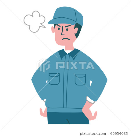 Workwear man angry 60954085