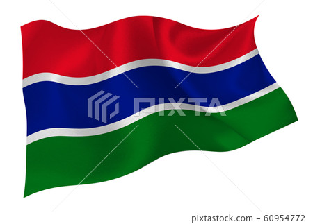 Gambia country flag icon 60954772