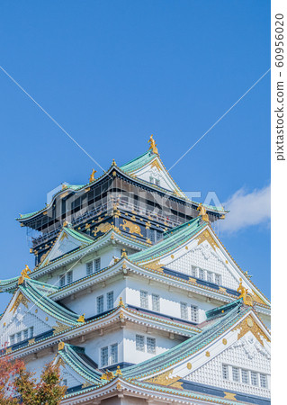 秋天的大阪城塔 秋天的大阪城塔 60956020