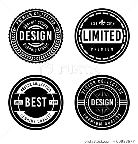 Premium Vintage Badge Design Set 60958677