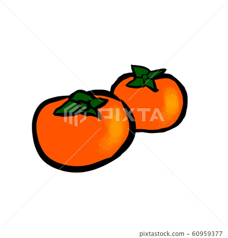 Persimmon illustration cut illustration Persimmon illustration cut illustration 60959377