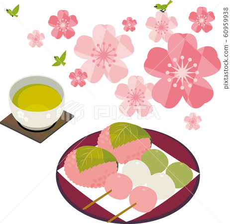 櫻花年糕和三色餃子 60959938