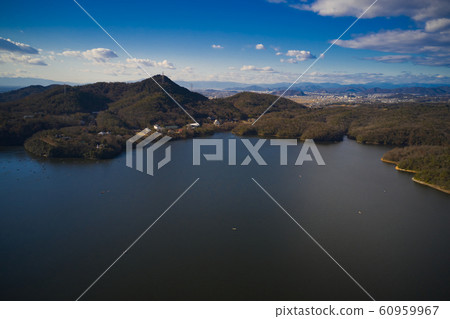 Irukaike Inuyama City, Aichi Prefecture (Aerial view by drone) Irukaike Inuyama City, Aichi Prefecture (Aerial view by drone) 60959967