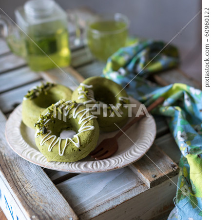 Tea time matcha donut Tea time matcha donut 60960122