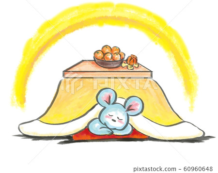 大鼠,被爐和橘子 大鼠,被爐和橘子 60960648