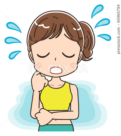 飲食健康女教練插畫素材 飲食健康女教練插畫素材 60960784