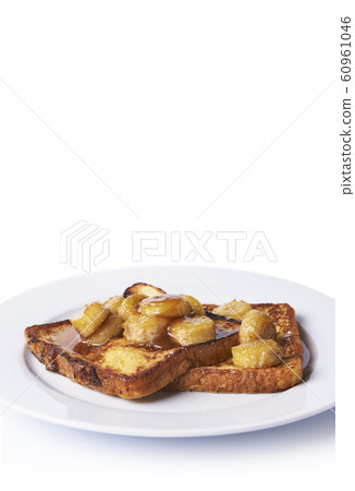 french toast and fried bananas french toast and fried bananas 60961046