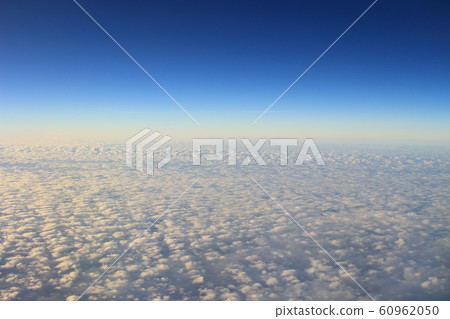 the blue sky and cloud from air view the blue sky and cloud from air view 60962050