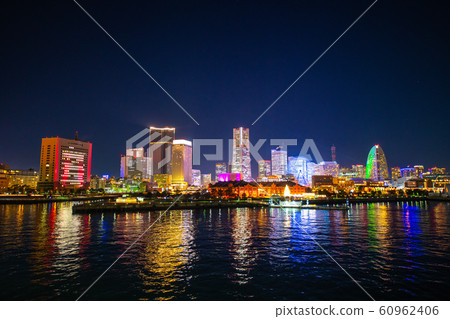 View of Yokohama cityscape in Japan Viewing Yokohama Minato Mirai 21 = December 23, 2019 View of Yokohama cityscape in Japan Viewing Yokohama Minato Mirai 21 = December 23, 2019 60962406