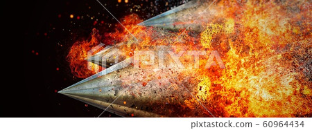 Abstract rocket missile Abstract rocket missile 60964434