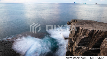 It is a superb view of Hornfels. The horizon looks round. The destination is the Korean Peninsula. Yamaguchi Prefecture It is a superb view of Hornfels. The horizon looks round. The destination is the Korean Peninsula. Yamaguchi Prefecture 60965664