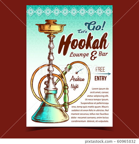 Hookah Lounge And Bar Advertising Banner Vector Hookah Lounge And Bar Advertising Banner Vector 60965832