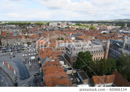 World Heritage-Tournai city shot from Belgium's oldest bell tower World Heritage-Tournai city shot from Belgium's oldest bell tower 60966134