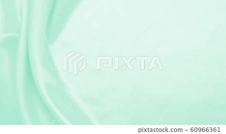 Smooth elegant green silk or satin luxury cloth 60966361